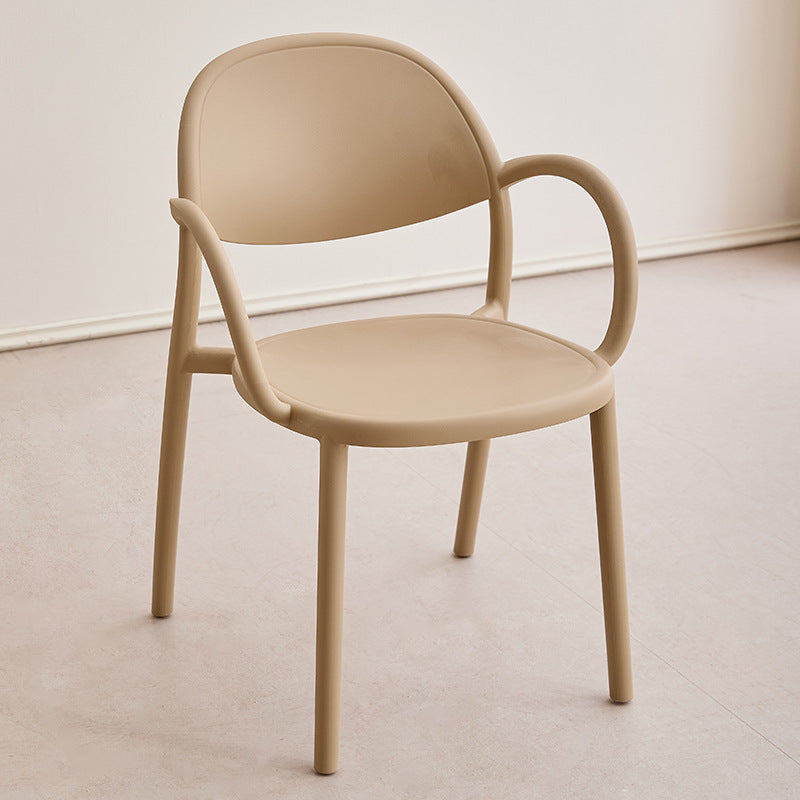 Nordic Arc Dining Chair with Armrest