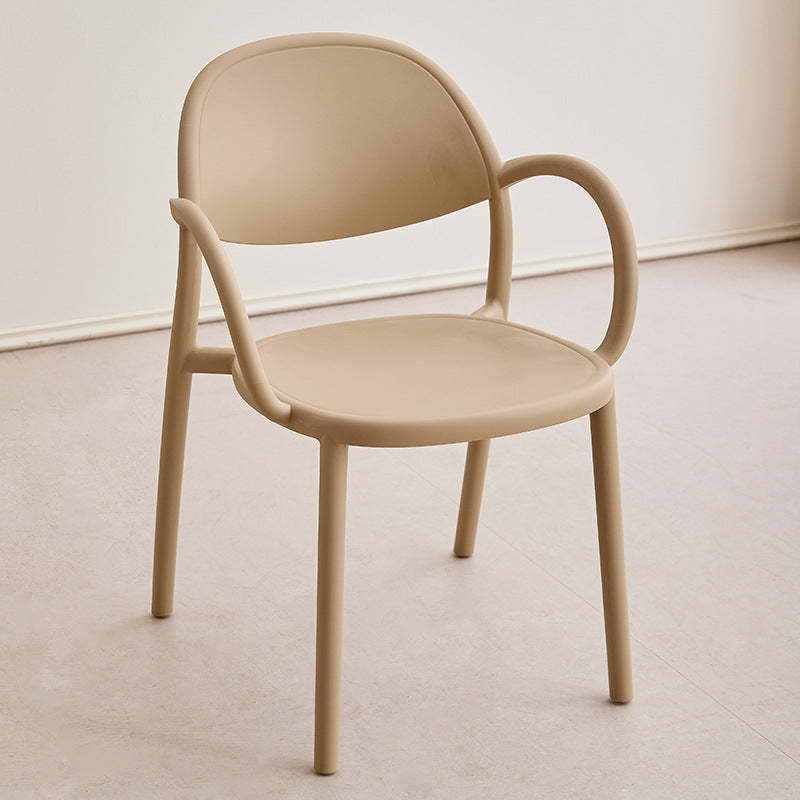 Nordic Arc Dining Chair with Armrest