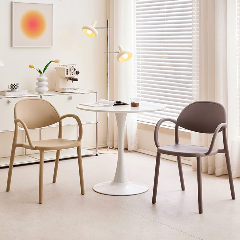 Nordic Arc Dining Chair with Armrest