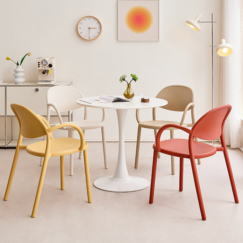 Nordic Arc Dining Chair with Armrest