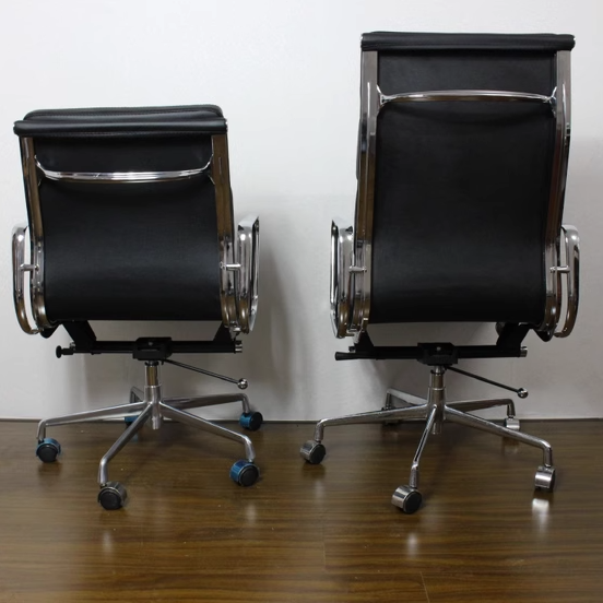 Minimalist Leather Swivel Desk Chair