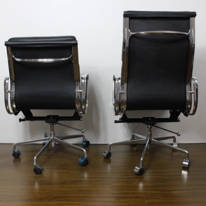 Minimalist Leather Swivel Desk Chair
