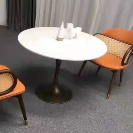 Japanese Arc Leather Ash Dining Chair