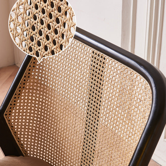 Scandinavian Flannelette Wood Rattan Ash Sofa