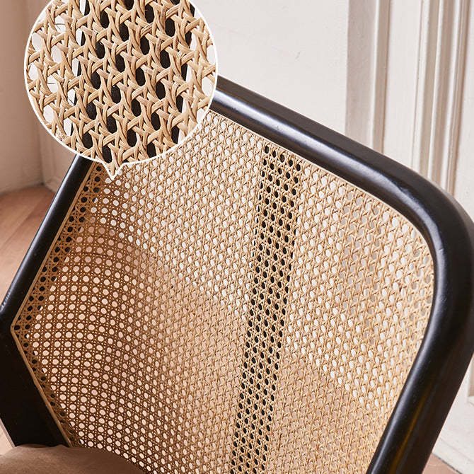 Scandinavian Flannelette Wood Rattan Ash Sofa