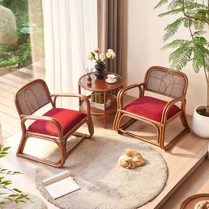 Japanese Flannelette Rattan Woven Sofa