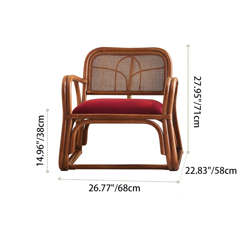 Japanese Flannelette Rattan Woven Sofa