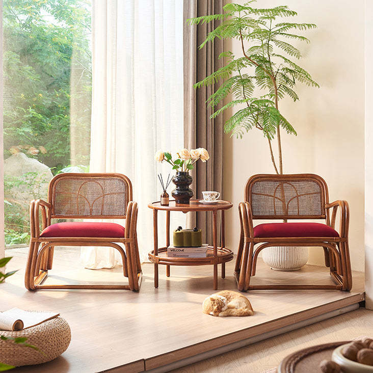 Japanese Flannelette Rattan Woven Sofa