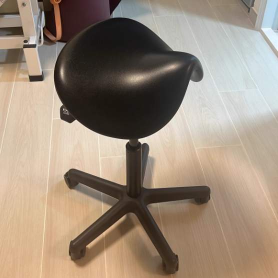 Minimalist Curved Leather Steel Bar Stool
