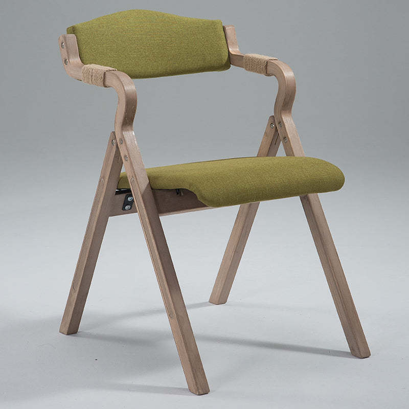 Rustic Curved Foldable Hemp Rope Dining Chair