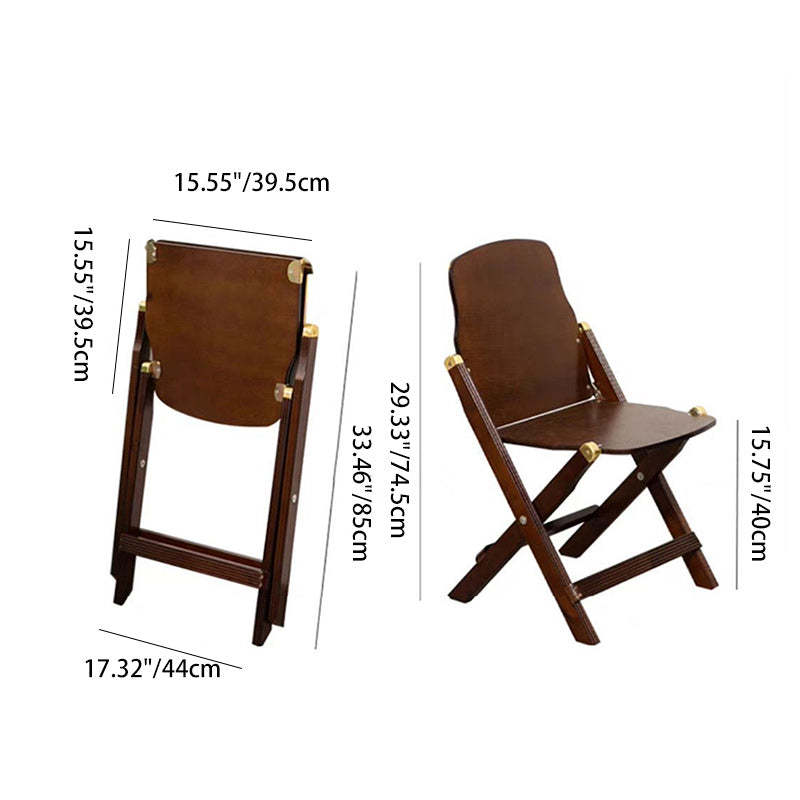 Retro Foldable Beech Wood Coffee Chair