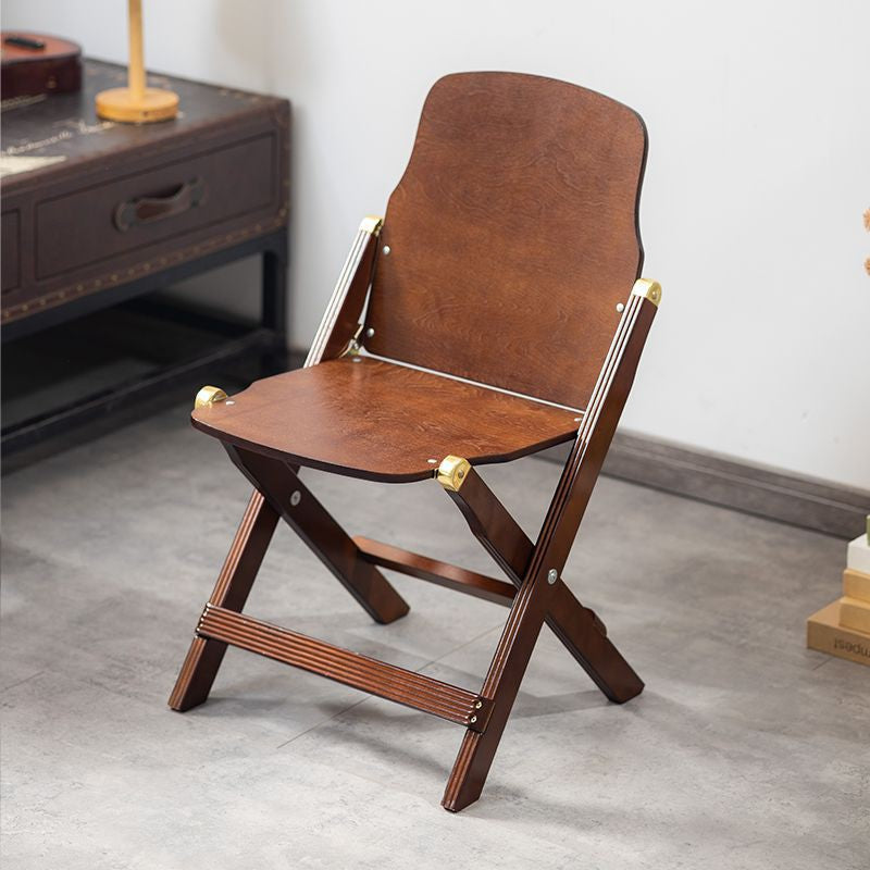Retro Foldable Beech Wood Coffee Chair