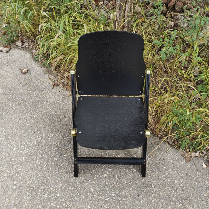 Retro Foldable Beech Wood Coffee Chair