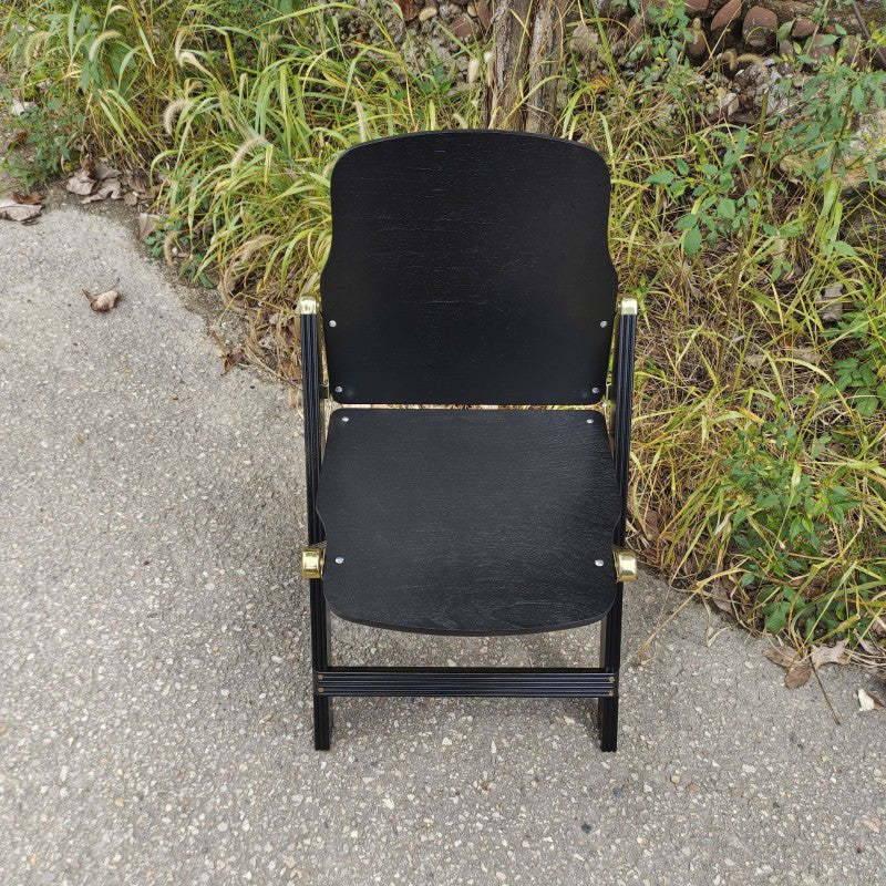 Retro Foldable Beech Wood Coffee Chair