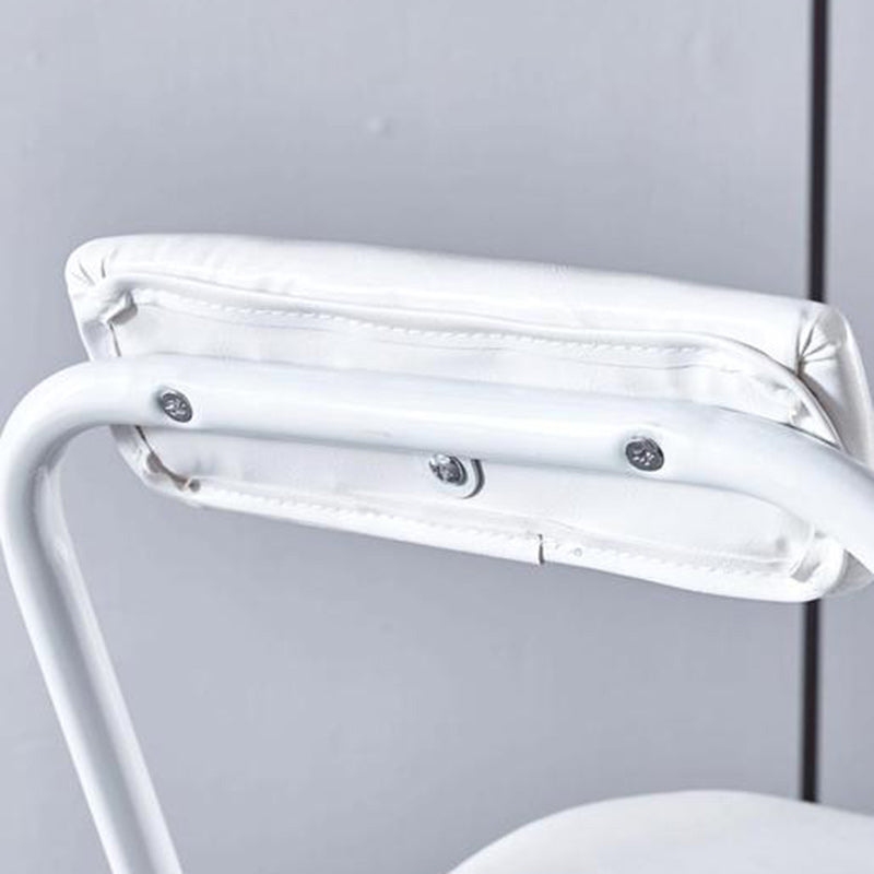 Minimalist Leather Iron Foldable Bar Stool