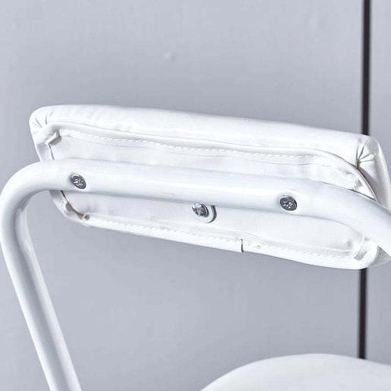 Minimalist Leather Iron Foldable Bar Stool