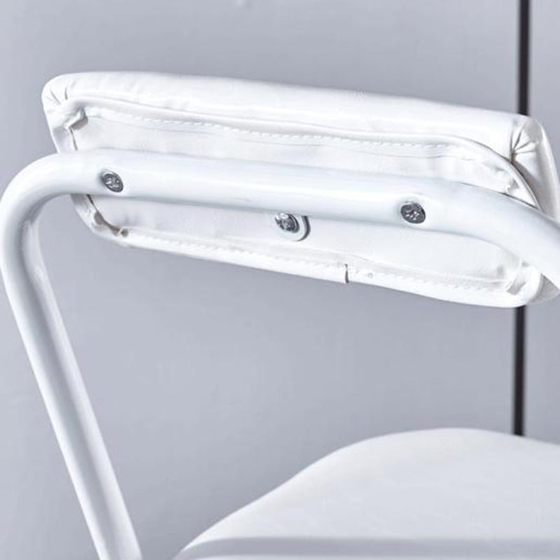 Minimalist Leather Iron Foldable Bar Stool