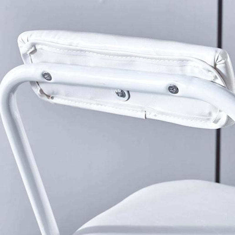 Minimalist Leather Iron Foldable Bar Stool