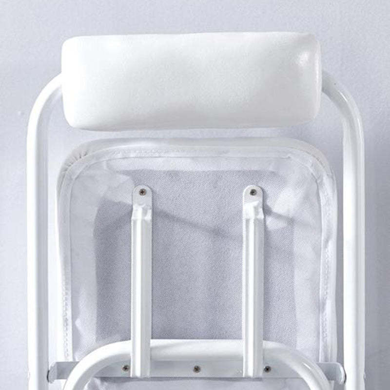 Minimalist Leather Iron Foldable Bar Stool