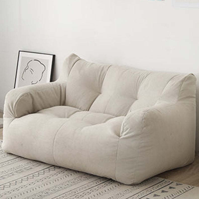 Lighom japanese tatami sofa gray sofas — 39.5" L x 21.5" W x 31.5" H / White