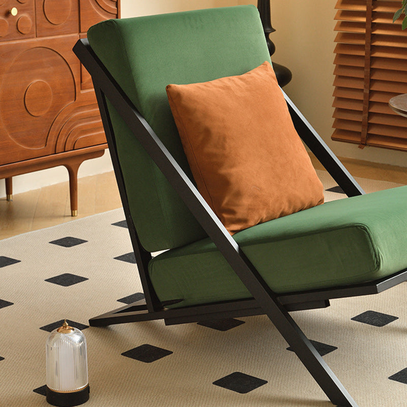 Nordic Tilt Velvet Metal Accent Chair