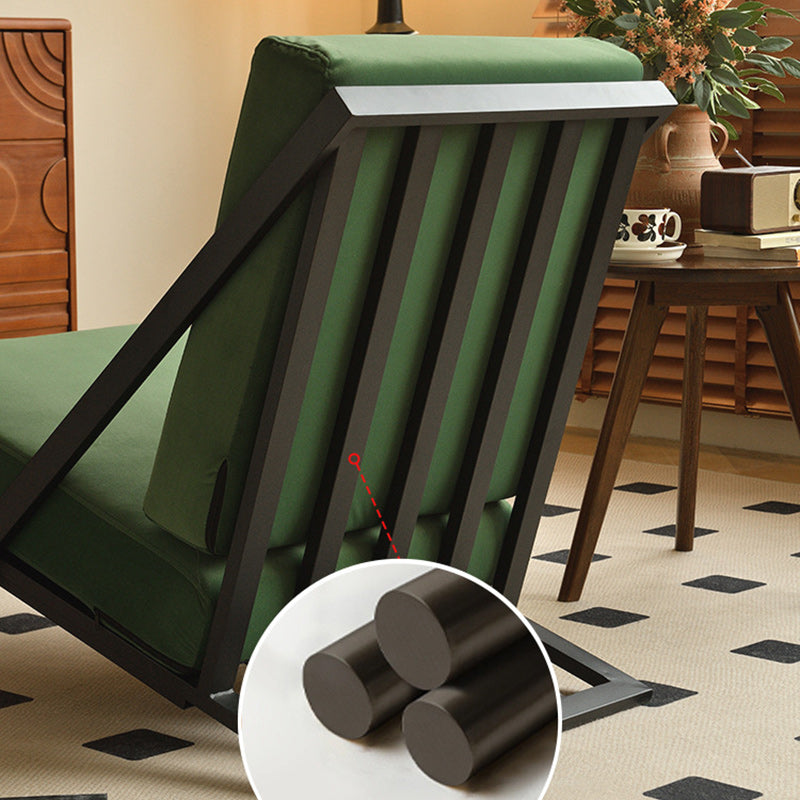 Nordic Tilt Velvet Metal Accent Chair