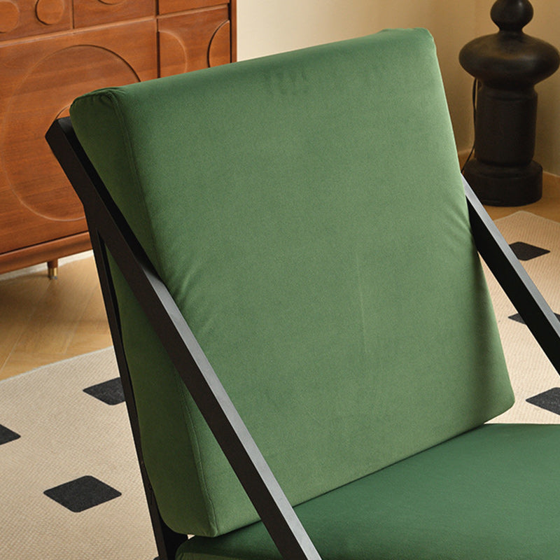 Nordic Tilt Velvet Metal Accent Chair