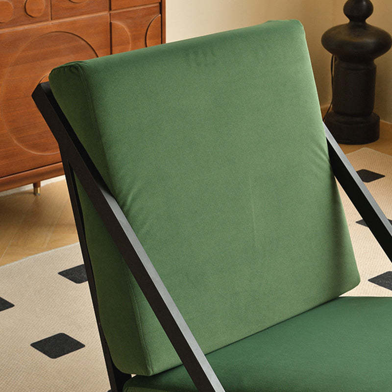 Nordic Tilt Velvet Metal Accent Chair