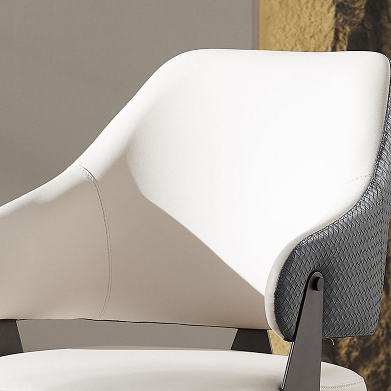 Modern Leather Metal Frame Dining Chair