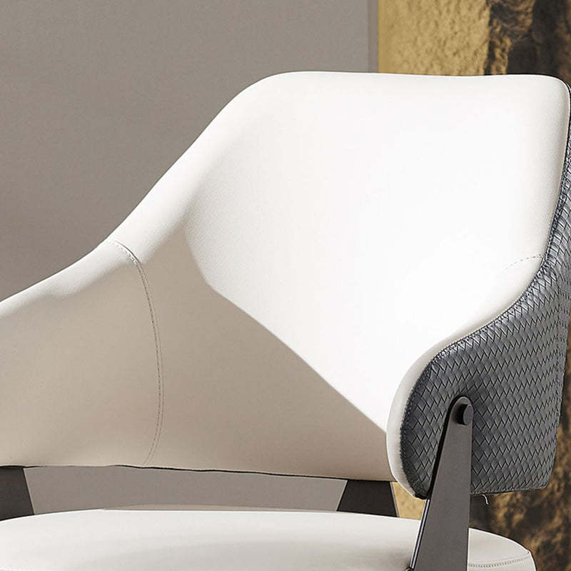 Modern Leather Metal Frame Dining Chair