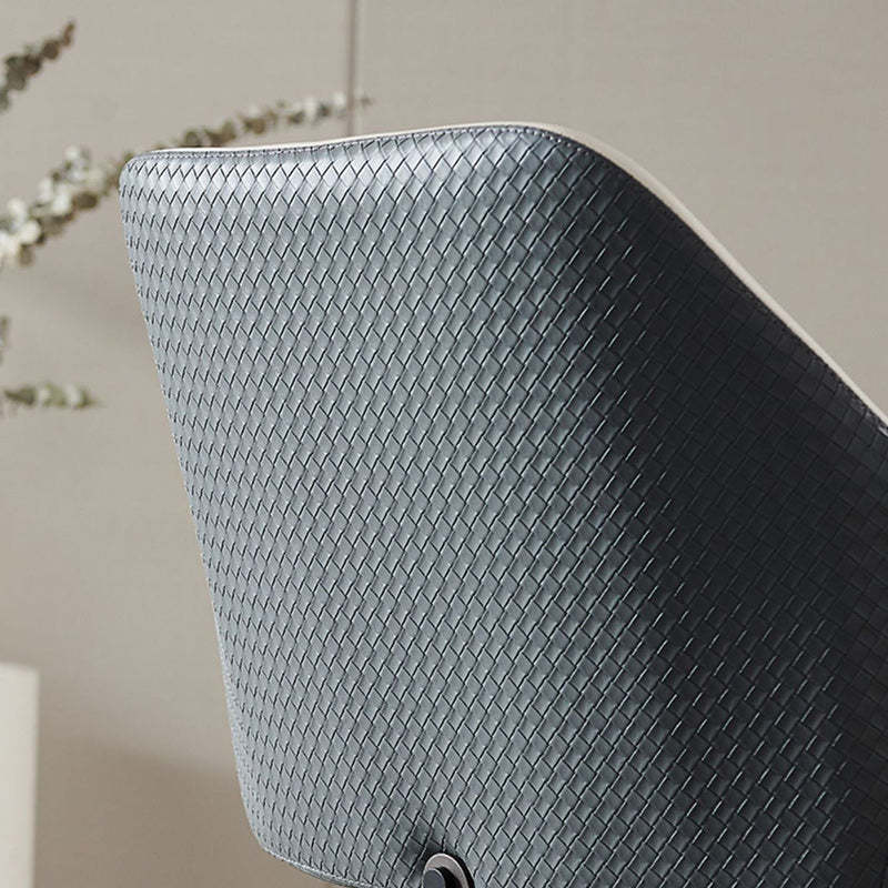 Modern Leather Metal Frame Dining Chair