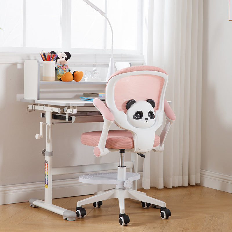 Contemporary Kids Panda Desk Chair — Gray