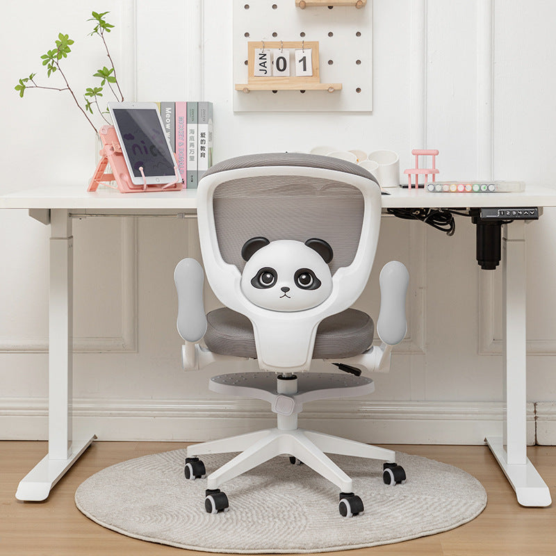 Contemporary Kids Panda Desk Chair — Pink