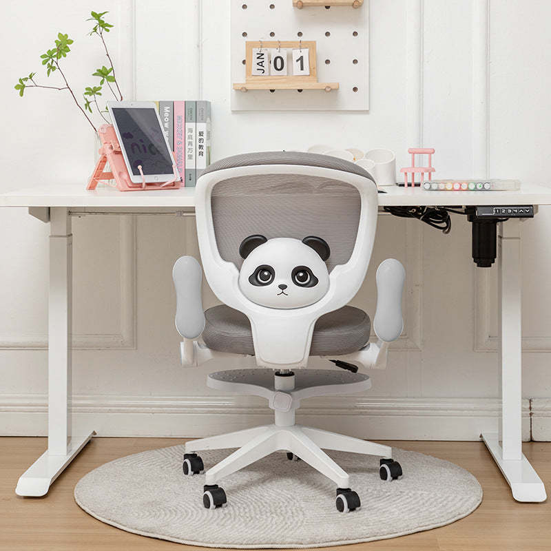 Contemporary Kids Panda Desk Chair — Pink