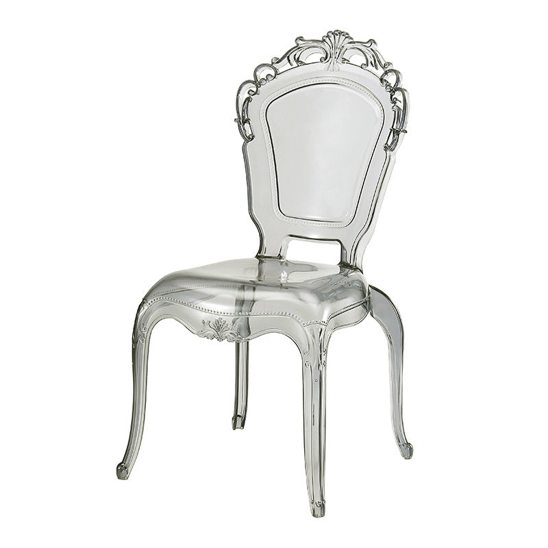 Minimalist Wedding Carved Acrylic Dining Chair
