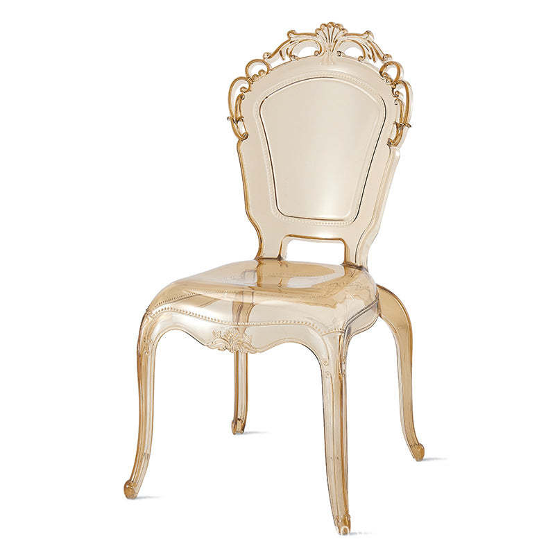 Minimalist Wedding Carved Acrylic Dining Chair