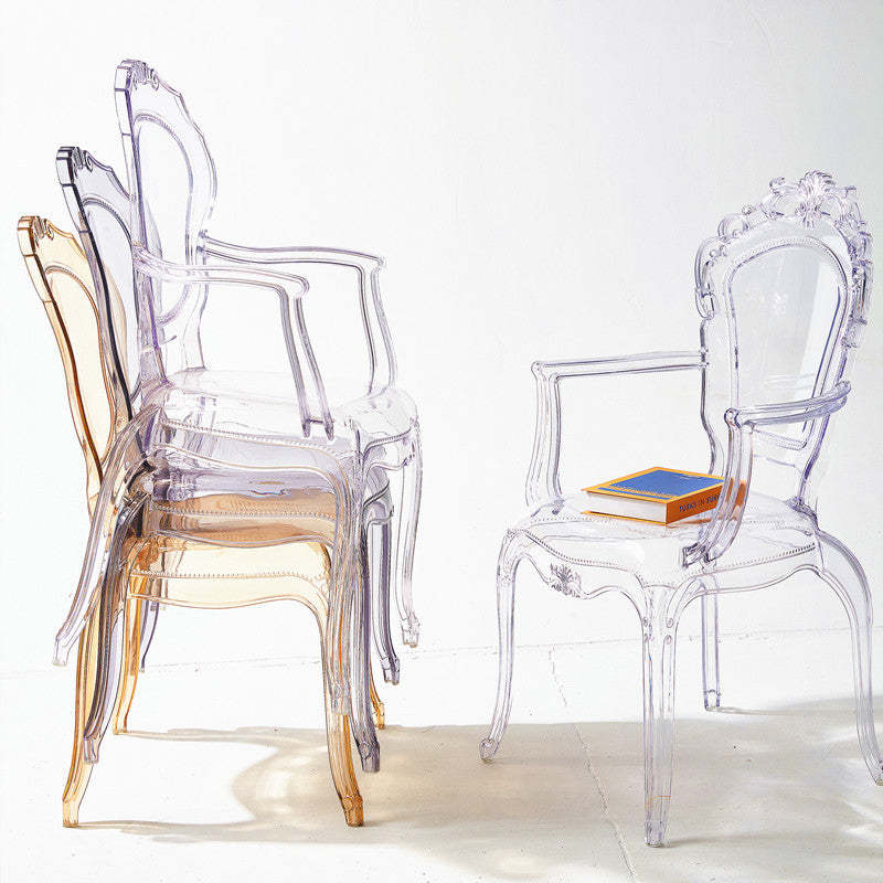 Minimalist Wedding Carved Acrylic Dining Chair