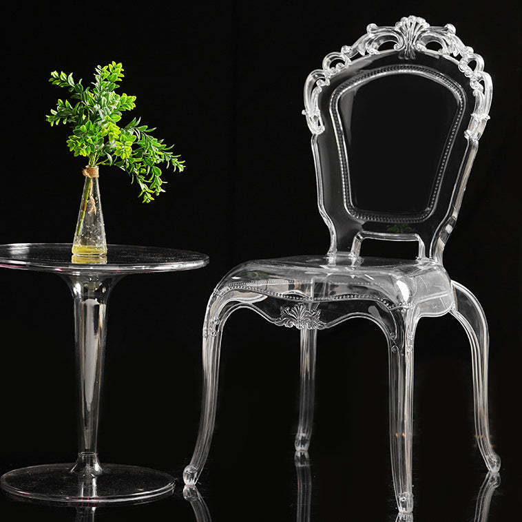 Minimalist Wedding Carved Acrylic Dining Chair