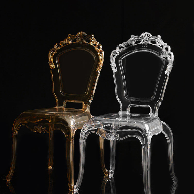 Minimalist Wedding Carved Acrylic Dining Chair