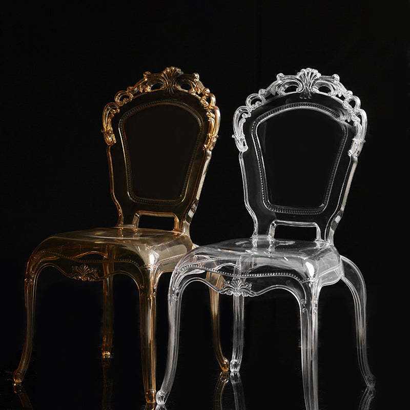Minimalist Wedding Carved Acrylic Dining Chair