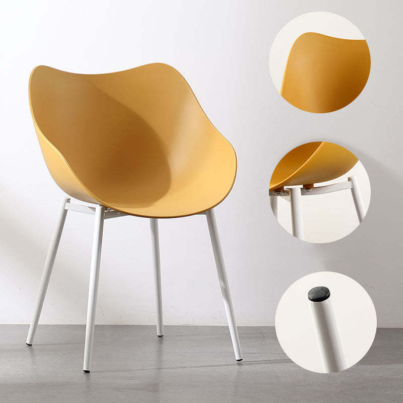 Nordic Curved Iron Armchair
