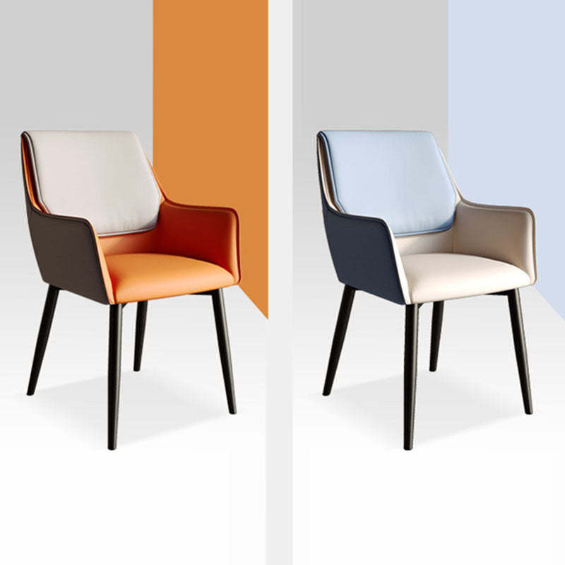 Contemporary Leather Carbon Steel Chair