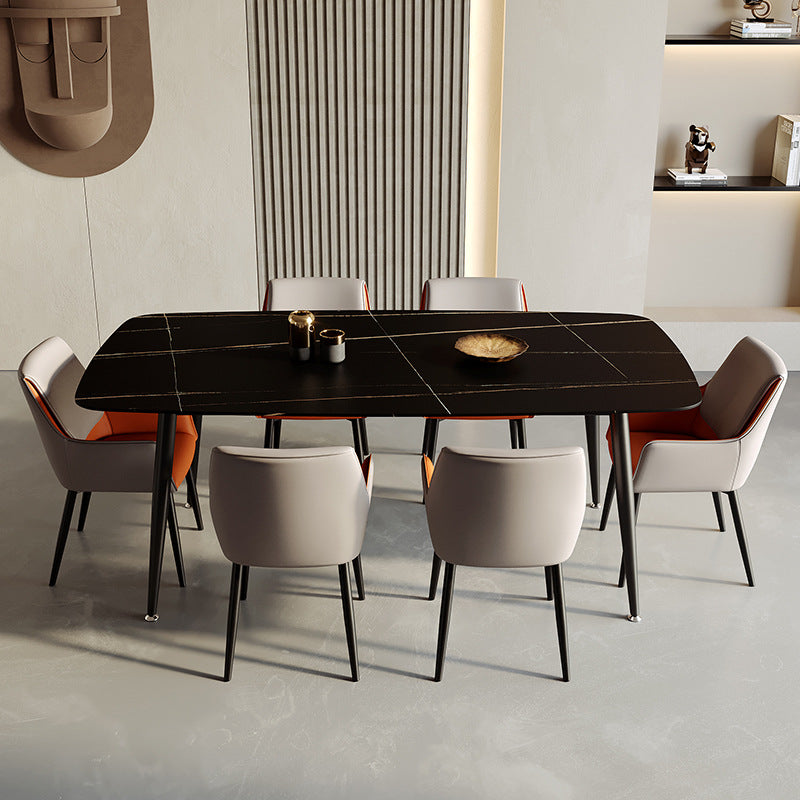 Contemporary Leather Carbon Steel Chair