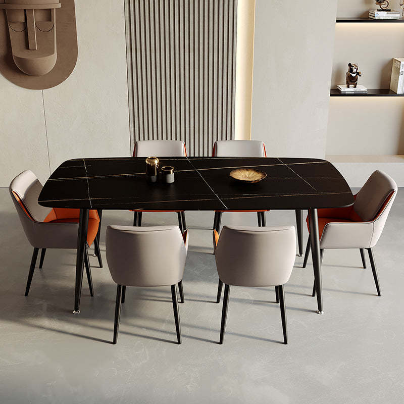 Contemporary Leather Carbon Steel Chair
