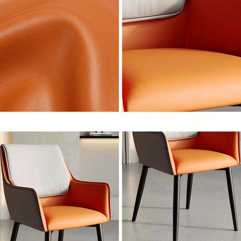 Contemporary Leather Carbon Steel Chair