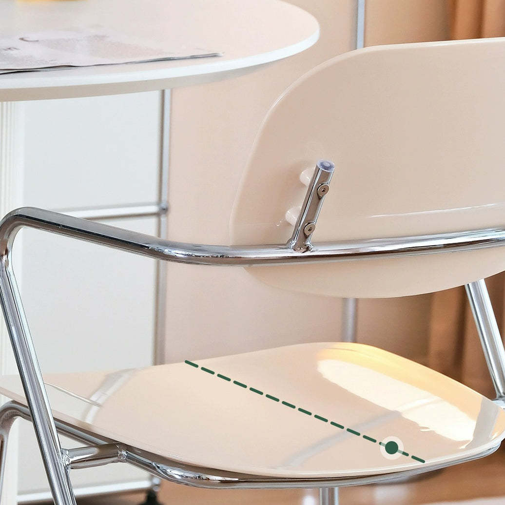 Minimalist Acrylic Iron Armchair