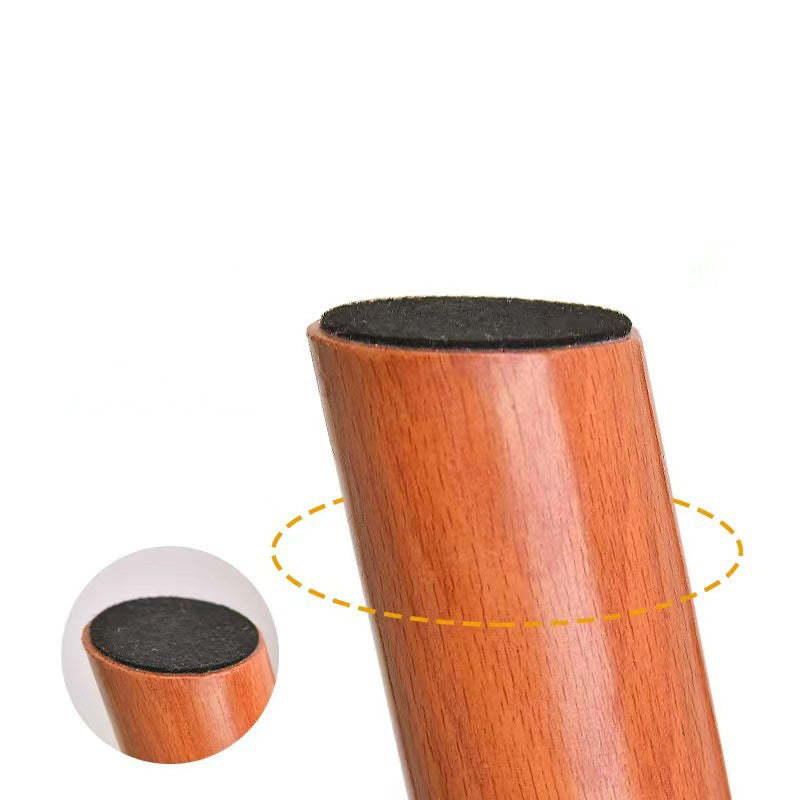 Contemporary Leather Wood Footstool