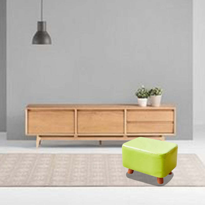 Lighom creative footstool leather footstools — Green