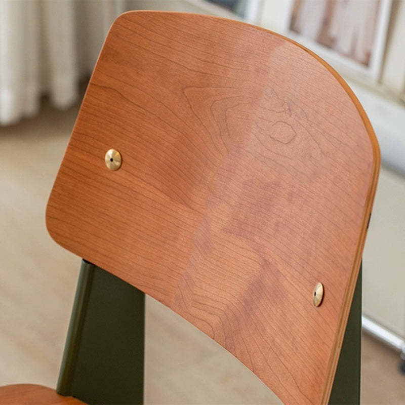 Vintage Rectangular Wood Chair