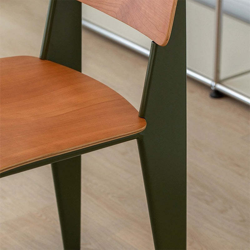 Vintage Rectangular Wood Chair
